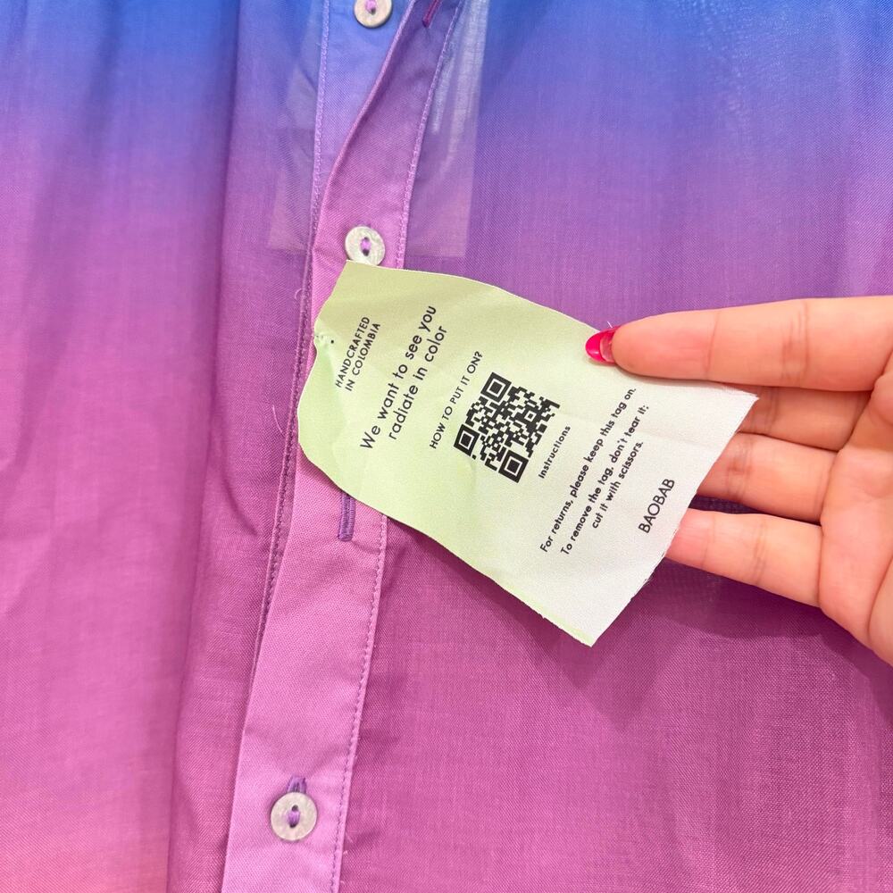 NWT Baobab Lulu Shirt in Northern Lights Size Small - Picture 6 of 6